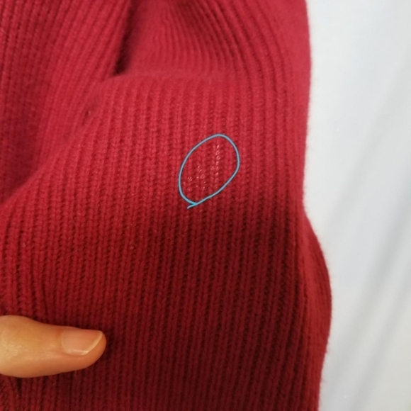 Patagonia 100% cashmere Knit red pull-over sweater top men's XL - Picture 8 of 8